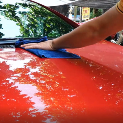 Phủ bóng ô tô dạng nước Nhật Bản hiệu ứng lá sen chống bám nước - HI.SPEED