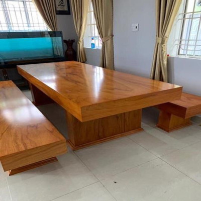 Bàn Ghế K3 Gỗ Cẩm Vàng