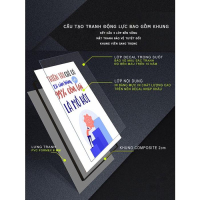 Tranh động lực trang trí phòng làm việc - Nếu muốn làm bạn sẽ luôn tìm cách, nếu không muốn làm bạn sẽ tìm lý do - DL478