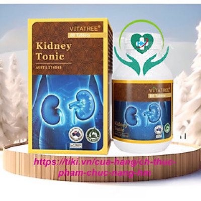 Viên uống bổ thận nam, nữ Vitatree Kidney Tonic , lọ 80v, nhập khẩu Úc