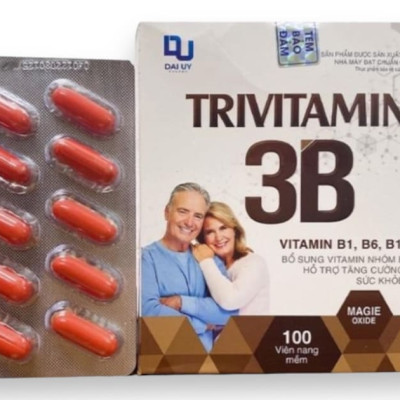 Vitamin B tổng hợp Đại Uy - TriVitamin 3B (Hộp 100 viên nang mềm)