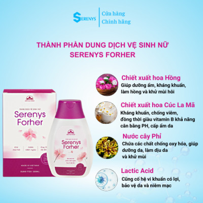 FEMININE WASH SERENYS FORHER 200ML 