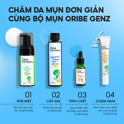 Toner rau má giảm mụn Oribe Cica Formula giúp dưỡng ẩm se khít lỗ chân lông dùng được cho da nhạy cảm 150ml