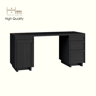 HAPPY FURNITURE , Bàn làm việc 4 ngăn kéo 1 cửa mở - MAVIS , BAN_079 , 160cm x 60cm x 75cm