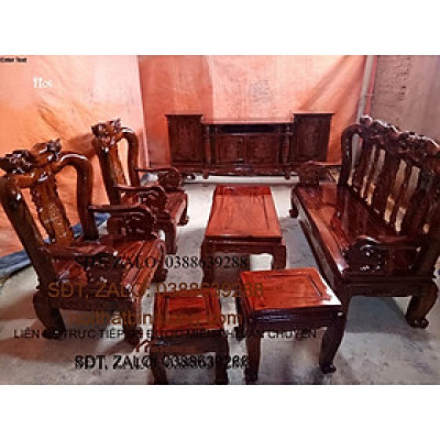 Bàn ghế tiếp khách giá rẻ gỗ Tràm tay 10