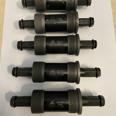 Trục giữa xe đạp Vòng Bi Bạc Đạn Cao Cấp kích cỡ 113mm 118mm 120mm 126mm 127mm