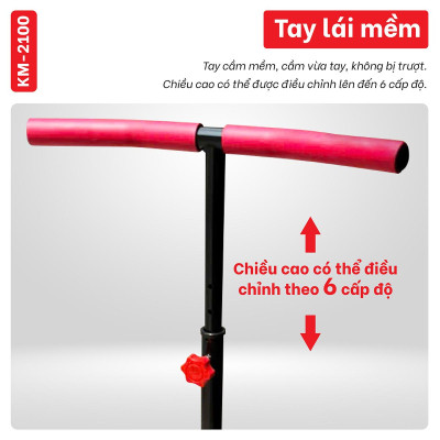 BG Máy Leo Núi Tại Nhà KM-2100 RED Máy Leo Bậc Thang Gấp Gọn Tại Nhà An Toàn, Tiện Lợi, Hiệu Quả (hàng nhập khẩu)