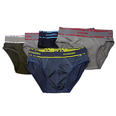 Combo 05 Quần Lót Nam Vải Thun Lạnh Cao Cấp KhoNCC Viền Lưng Bản To Nhiều Màu - NQL-QLNHR-5c - Hàng Chính Hãng