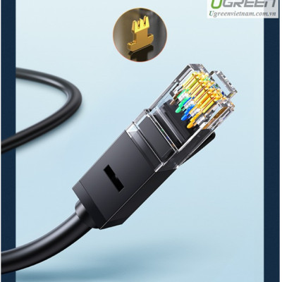 Cáp mạng LAN CAT6 UTP 20M màu Đen Ugreen LAN20166NW102 Hàng chính hãng
