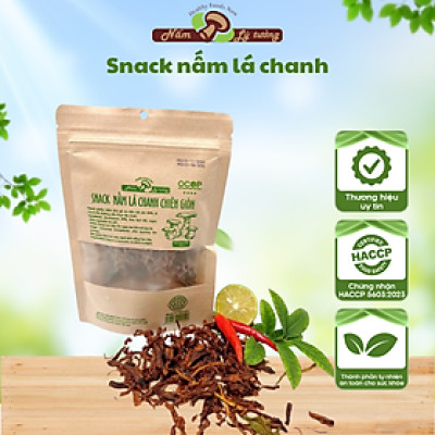 Snack Nấm Lá Chanh Chiên Giòn Lý Tưởng 50g, Sản Phẩm Đạt Chứng Nhận OCOP 3 Sao Của Thành Phố Hà Nội