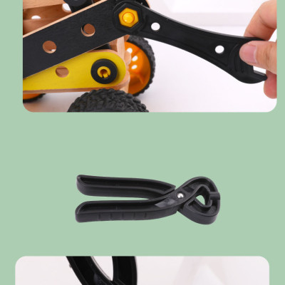 Đồ Chơi Gỗ Xe Xúc, Bộ Đồ Chơi Lắp Ghép Xếp Hình Cho Bé - Tặng Kèm 01 Tranh Ghép Gỗ 16 Mảnh