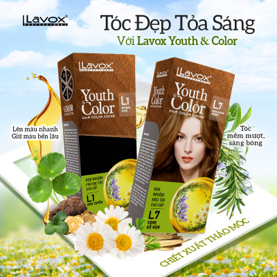 Nhuộm Phủ Bạc Cao Cấp Lavox 60ml x 2 - L6 - Nâu Chocolate