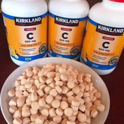 Vitamin C Kirkland Signature Mỹ Tăng cường sức đề kháng, Sáng da, làm chậm quá trình lão hóa, nhanh lành vết thương (bệnh) - QuaTangMe Extaste