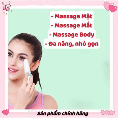 Bút Thẩm Mỹ Mini 208 Mẫu Mới Có 4 Đầu Massage Mặt Thay Thế (Tặng Kèm Pin Theo Máy)