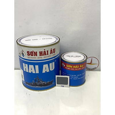 Sơn epoxy Hải Âu màu xám đậm EP750 1L/Bộ