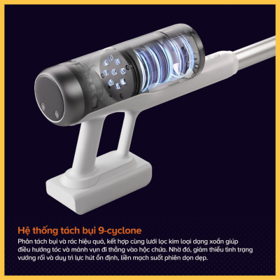 Máy hút bụi cầm tay Roborock H60 Hub Pro- Hàng Chính Hãng
