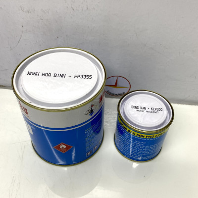 Sơn epoxy Hải Âu màu xanh hòa bình EP355 1L/Bộ