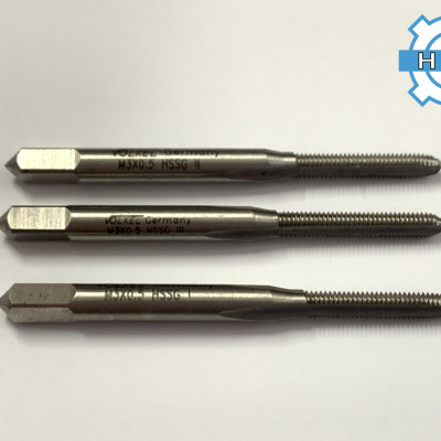 Bộ 3 mũi taro tay Volkel M 3 - M 12  loại thẳng