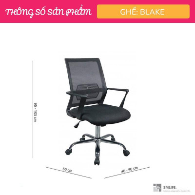 Ghế văn phòng chân xoay lưng lưới SMLIFE Blake