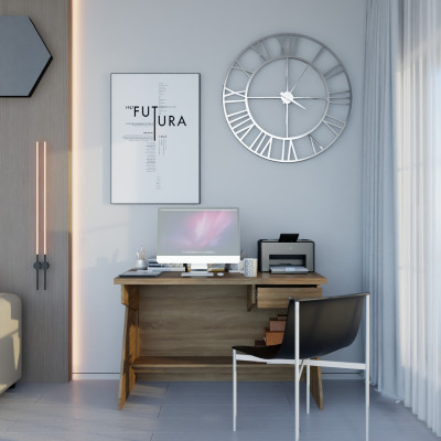 [Happy Home Furniture] HELI , Bàn làm việc 1 ngăn kéo, 120cm x 60cm x 75cm ( DxRxC), BAN_061