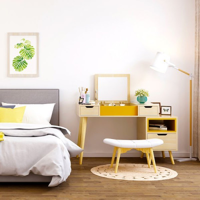 Bàn trang điểm đẹp hiện đại, bàn phấn gỗ công nghiệp cao cấp Ohaha - TĐ013