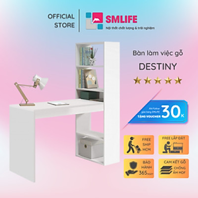 Bàn làm việc ghép kèm tủ SMLIFE Destiny