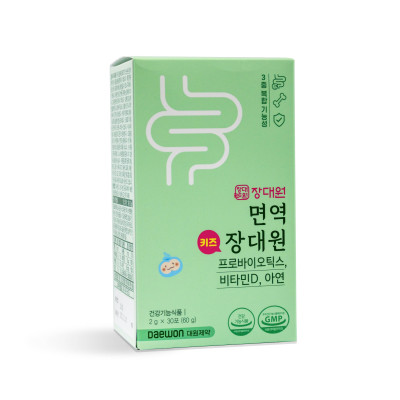 Men vi sinh Jang Daewon Hàn Quốc  cho trẻ có bổ sung D3, kẽm cải thiện biếng ăn, hấp thu kém Hộp 30 gói 