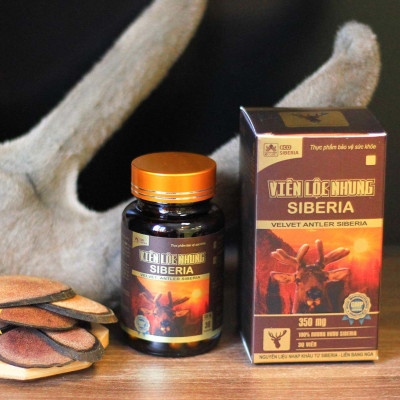 Thực phẩm bảo vệ sức khỏe Viên Lộc Nhung Siberia  - Hộp 30 viên