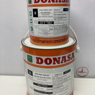 Sơn sàn bê tông Donasa /Floor coating Paint màu xanh da trời DEF 8542 3L