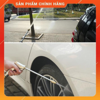 Bộ dây vòi xịt nước rửa xe, tưới cây , tăng áp 3 lần, loại 15m 206701-2 đầu đồng,cút,nối PE