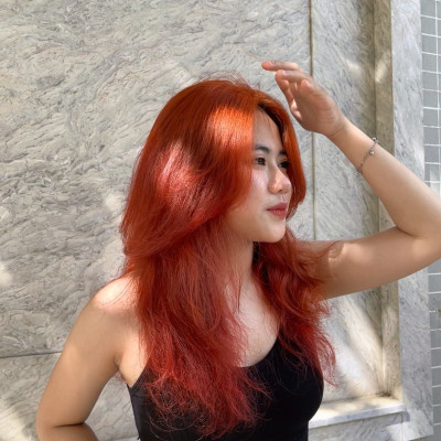 RW10 (ĐỎ CAM) - NHUỘM THẢO DƯỢC MÀU THỜI TRANG BOSNIC 150ML