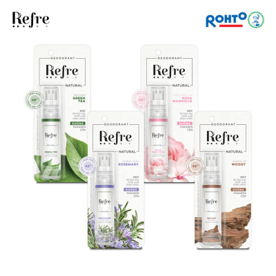 Xịt khử mùi chiết xuất thiên nhiên Refre Natural Green Tea Hương Trà Xanh (30ml)