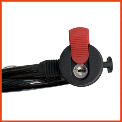 Ổ khóa dây cáp ZORO 100cm chìa dẹp - công nghệ Mỹ - khóa xe đạp - khóa xe máy - khóa vật dụng - hàng chính hãng