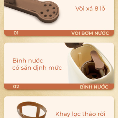 Máy Pha Cà Phê KONKA 2501M dễ sử dụng công suất 400W pha cà phê nhỏ giọt bình chứa tối đa 0.5L thời gian pha nhanh chóng thiết kế hiện đại sang trọng bảo hành 12 tháng - Hàng Nhập Khẩu