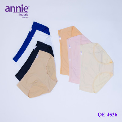Quần lót nữ trơn thun lạnh, lưng cao, form lớn signature annie 4536 ôm sát cơ thể,mềm mịn,thoáng mát