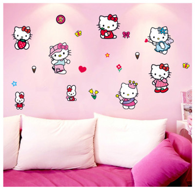 Decal dán tường Mèo kitty 2 AmyShop DB080