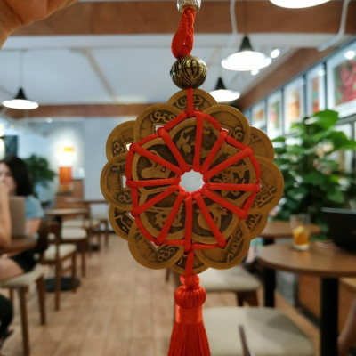 Dây treo đồng tiền hoa mai tài lộc