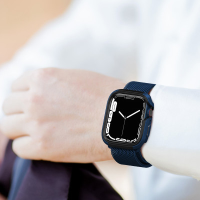 Ốp Bảo Vệ Viền Kim Loại dành cho Apple Watch Series 7 / Apple Watch Series 8 / Apple Watch Series 9 Size 41mm/45mm - Hàng Chính Hãng