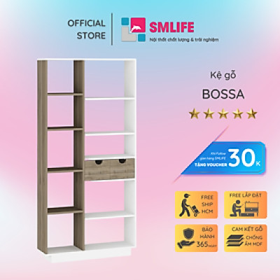 Giá đỡ sách gỗ tiện dụng kiểu dáng hiện đại SMLIFE Bossa