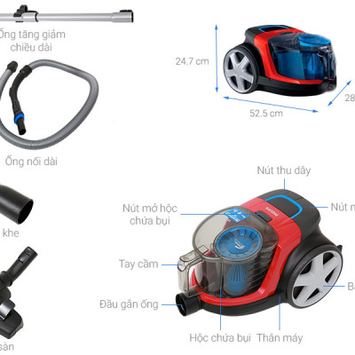 Máy hút bụi Philips FC9351/01 - Hàng Chính Hãng