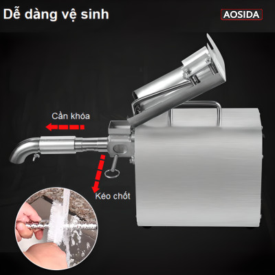 Máy ép dầu thực vật gia đình AOSIDA 888A Thương hiệu Anh Quốc 750W-1000W, ép 3-6kg/giờ - Hàng Nhập Khẩu, Bảo Hành 1 Năm