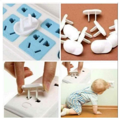  Bộ 10 Nút Bịt Ổ Điện 2 Chấu An Toàn Cho Bé và Gia Đình Chất Liệu Nhựa Chắc Chắn