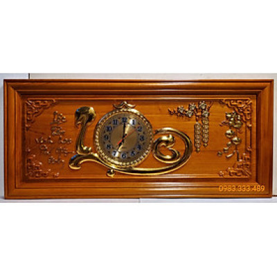 TRANH GỖ HƯƠNG ĐÁ CHỮ LỘC GẮN ĐỒNG HỒ