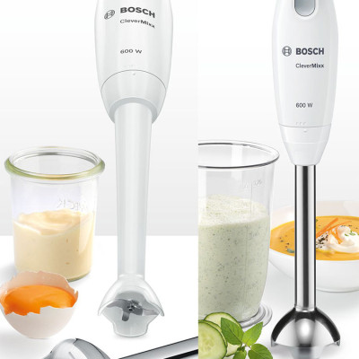 Máy Xay Cầm Tay Bosch MSM26130 (600W) Đa Năng, Công Suất Mạnh 600W, Dễ Dàng Điều Khiển Sử Dụng, Động Cơ Bền Bỉ, Làm Sinh Tố, Đồ Ăn Dặm Cho Con - Thương Hiệu Đức Chính Hãng
