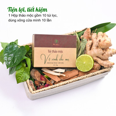 Bộ sạch sâu, trẻ hóa và se khít cửa mình cơ bản Wonmom ( 1 Dung dịch vệ sinh + 1 Hộp xông cửa mì