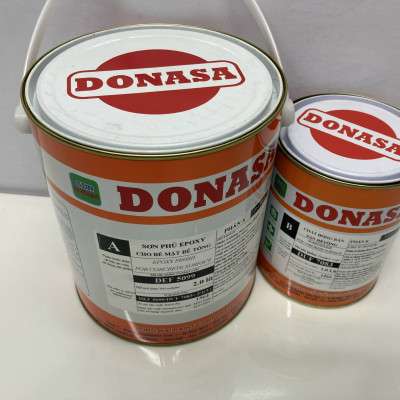 Sơn sàn bê tông Donasa /Floor coating Paint màu trắng mờ DEF 5099 3L