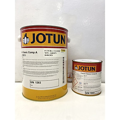 Sơn Epoxy Jotun Futura Classic base 3 màu Green 7075 (Xanh lá) 5L/bộ
