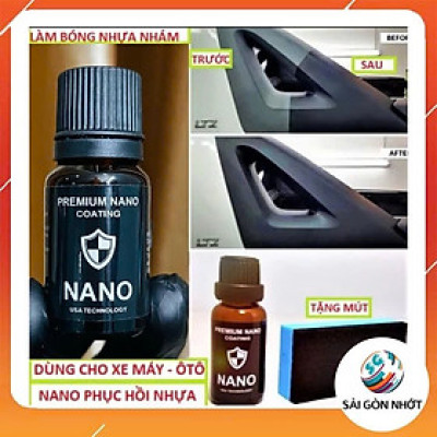 Chai Phục Hồi Nhựa Nhám Plastic Remove 10ml – Làm Mới, Dưỡng Nhựa Đen ÔxTô Xê Máy