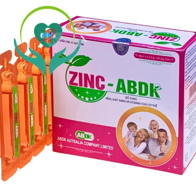 ￼Kẽm Zinc-ABDK - hộp 20 ống - Bổ sung Kẽm và Vitamin cần thiết cho sự phát triển của trẻ, Lisse