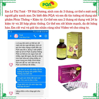 Phúc Thống PQA Giúp Bổ Huyết, Hỗ Trợ Điều Hòa Kinh Nguyệt, Các Triệu Chứng Đau Bụng Kinh Hộp 50 Viên